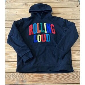 Rolling Loud Hooded Logo Sweatshirt Size Medium Men’s Black